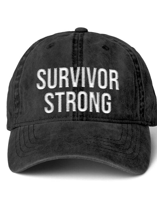 "Survivor Strong" Women's Pigment-Dyed Cap with Fashion Undervisor (Embroidery)