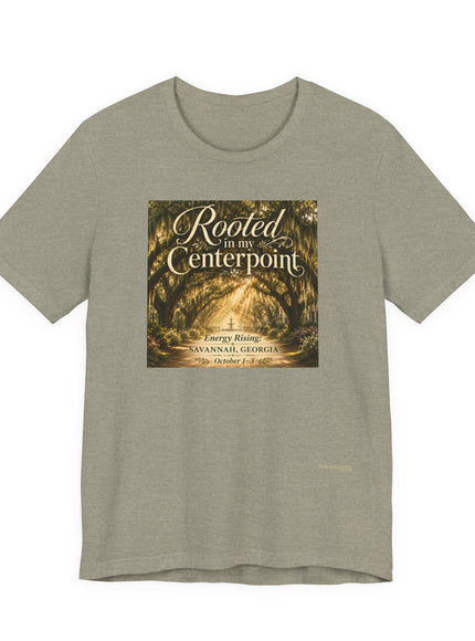 "Rooted in my Centerpoint" Unisex Jersey Short Sleeve Tee