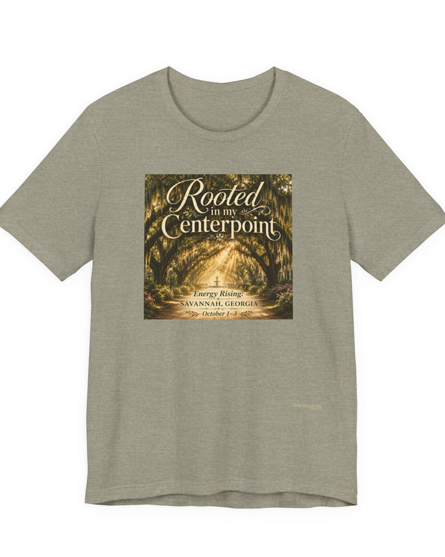 "Rooted in my Centerpoint" Unisex Jersey Short Sleeve Tee