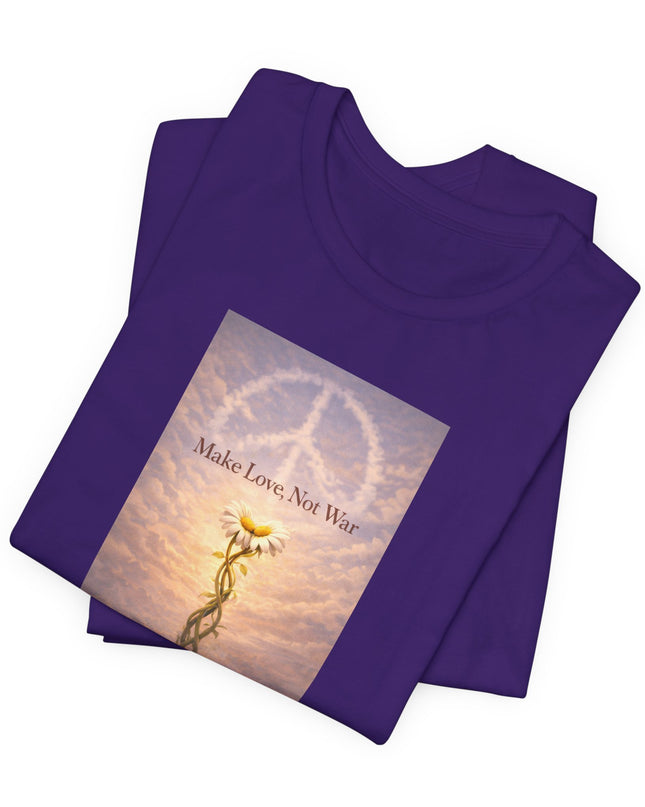 "Make Love Not War" Unisex Jersey Short Sleeve Tee