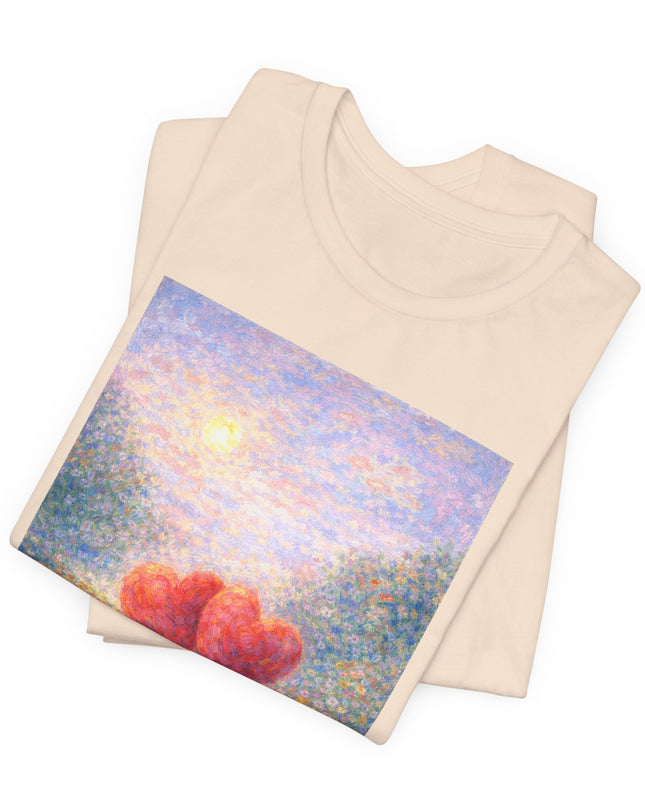 "Valentine's Day - Monet Style" Unisex Jersey Short Sleeve Tee