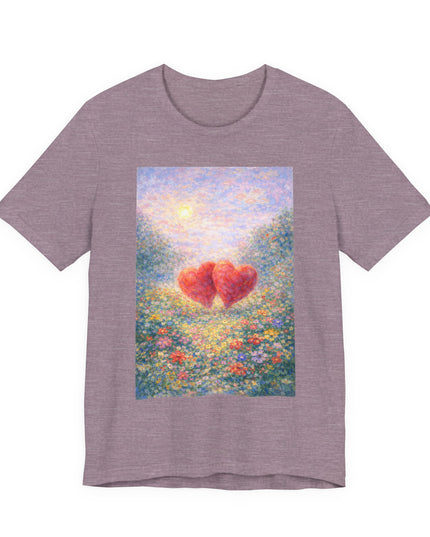 "Valentine's Day - Monet Style" Unisex Jersey Short Sleeve Tee