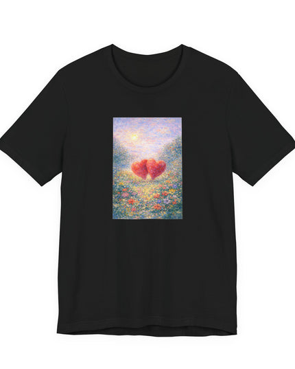 "Valentine's Day - Monet Style" Unisex Jersey Short Sleeve Tee