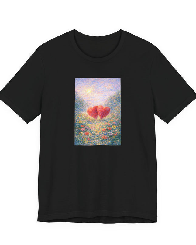 "Valentine's Day - Monet Style" Unisex Jersey Short Sleeve Tee