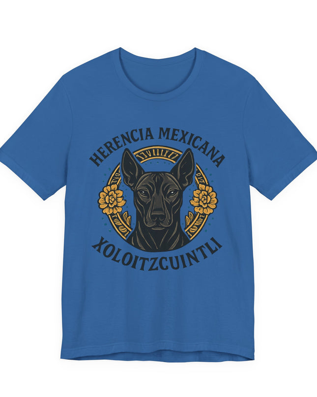 "Herencia mexicana - Xoloitzcuintli" Unisex Jersey Short Sleeve Tee