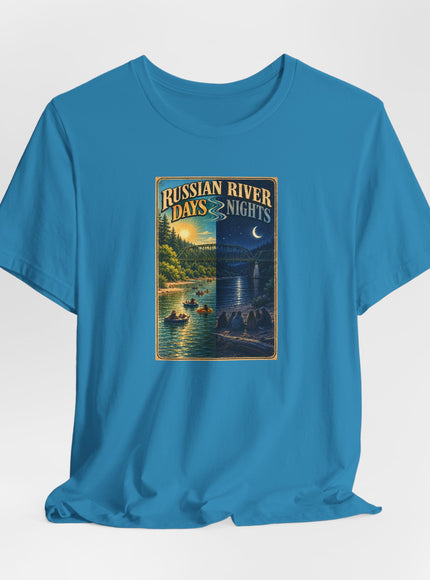 "Russian River Days, Russian River Nights" Unisex Jersey Short Sleeve Tee