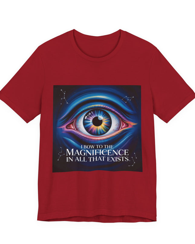 "I Bow to the Magnificence in all that Exists" Men's and Women's Jersey Short Sleeve Tee