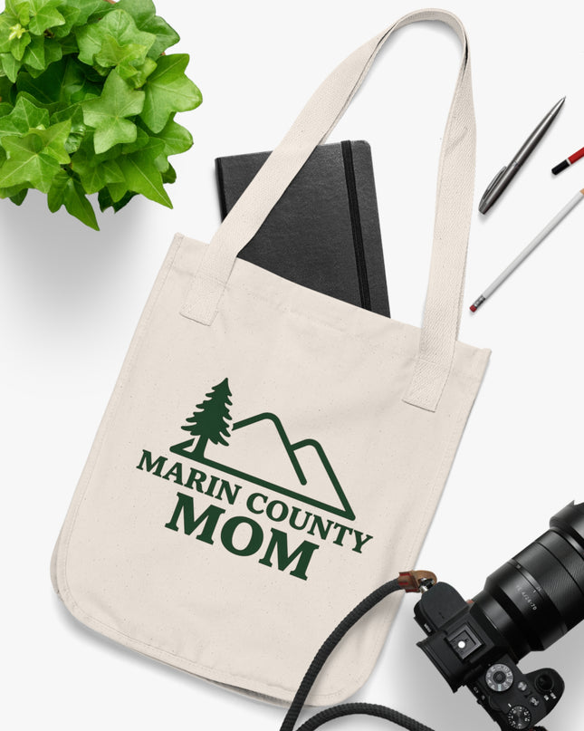 "Marin County Mom" Organic Canvas Tote Bag