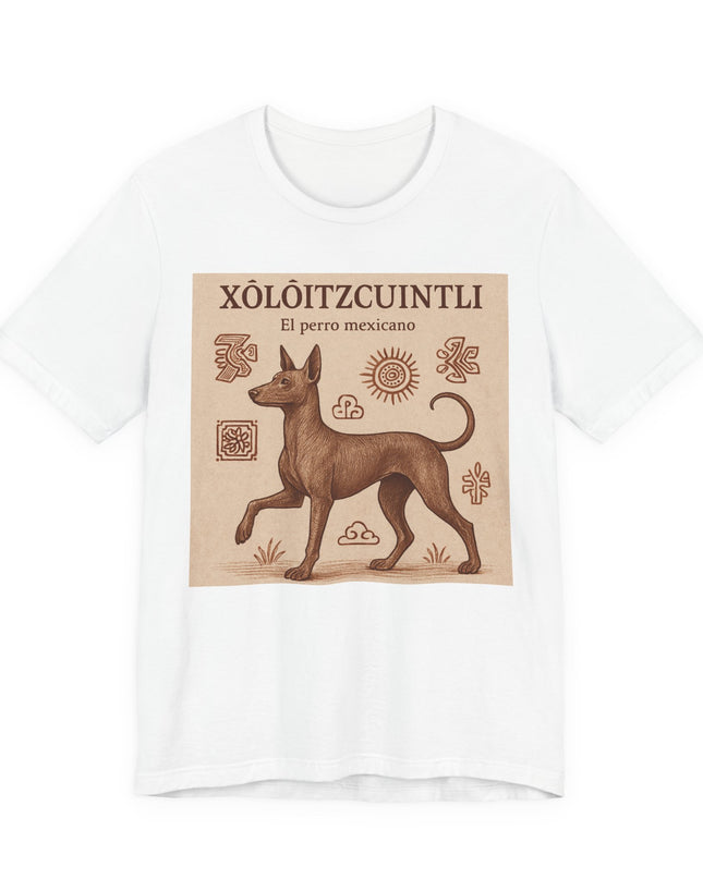 "Xoloitzcuintli - el perro mexicano" Unisex Jersey Short Sleeve Tee
