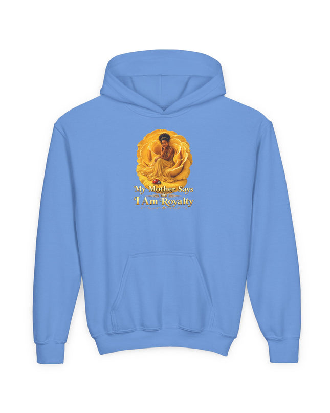 "My Mother Says I am Royalty" Youth Heavy Blend Hooded Sweatshirt