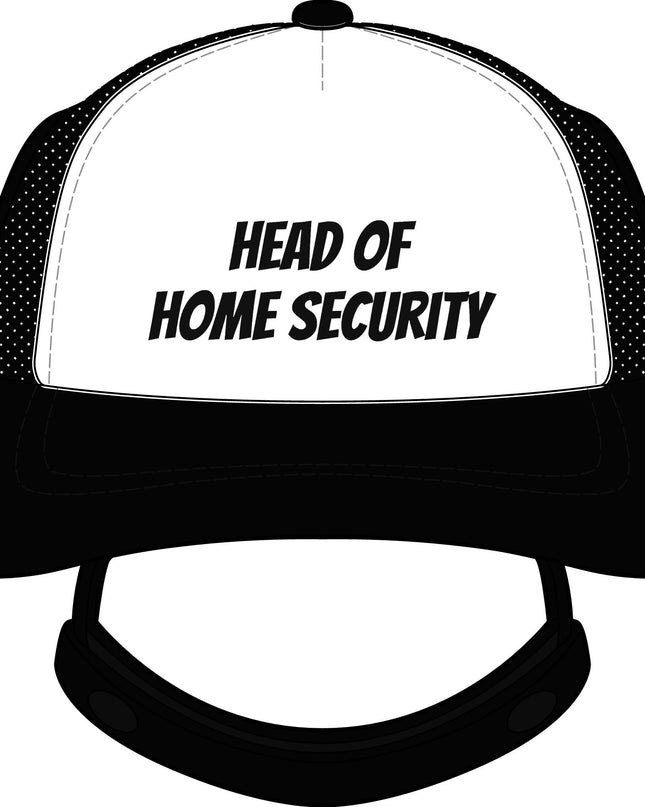 "Head of Home Security" Dog Foam Trucker Hat