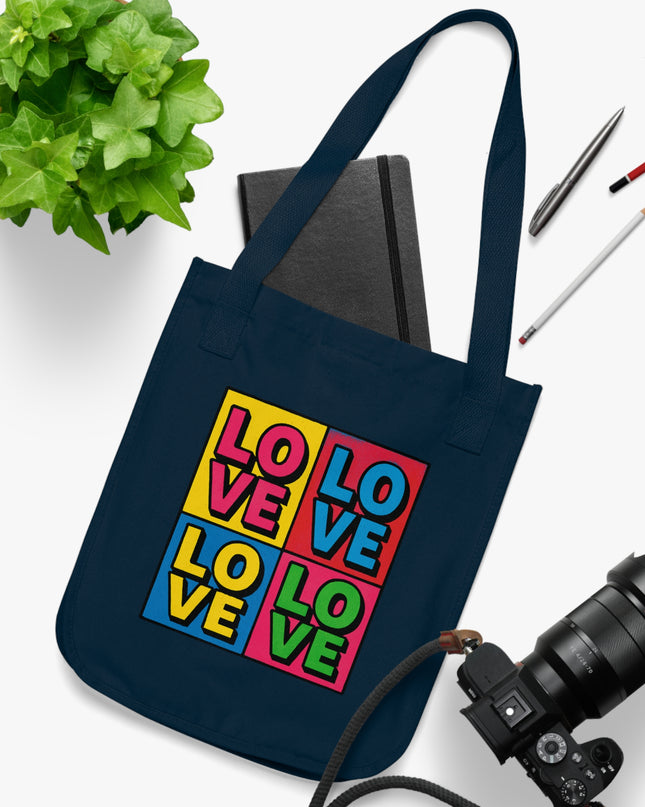 "Love – Andy Warhol Style" Organic Canvas Tote Bag