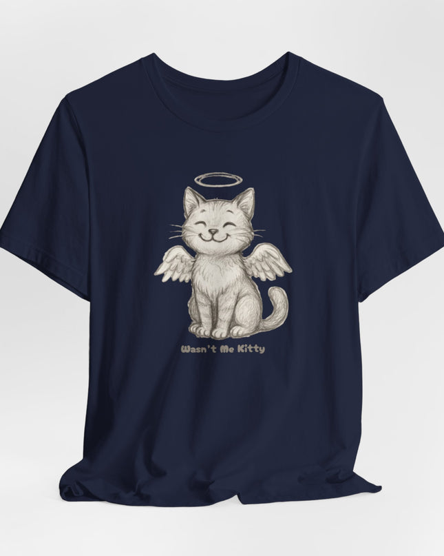 "Wasn't Me Kitty" Unisex Jersey Short Sleeve Tee