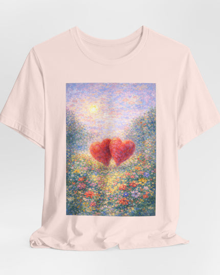 "Valentine's Day - Monet Style" Unisex Jersey Short Sleeve Tee