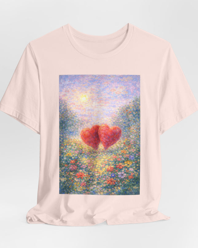 "Valentine's Day - Monet Style" Unisex Jersey Short Sleeve Tee