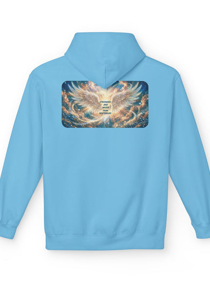 "Stronger and Wiser than Yesterday" Unisex Midweight Softstyle Fleece Hoodie