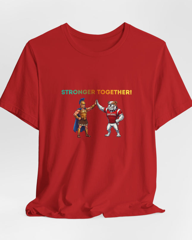 "Stronger Together SR and TL Mascots" Unisex Jersey Short Sleeve Tee