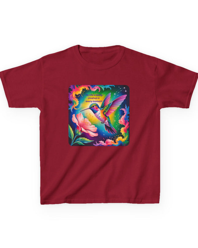 "My Life is Being Created in Every Moment" Kids Heavy Cotton Tee
