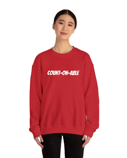"Count-on-able" Unisex Embroidered Sweatshirt