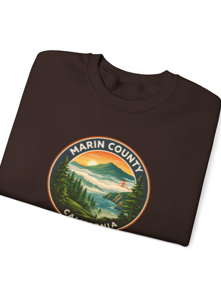 "Marin County, Above the Fog - no text" Unisex Heavy Blend Crewneck Sweatshirt