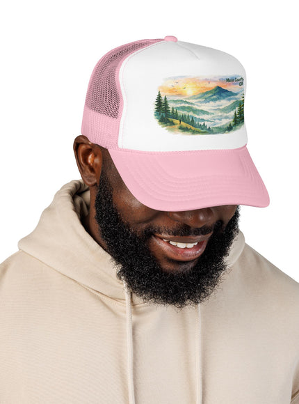 "Marin County, Where the Hills Meet the Sky" Foam Trucker Hat