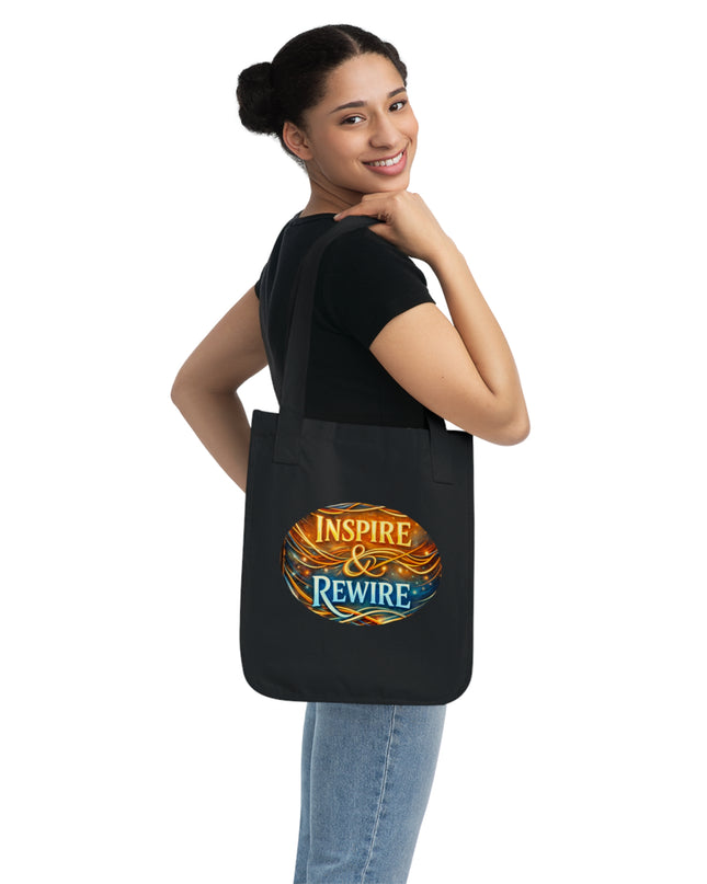 "Inspire and Rewire" Organic Canvas Tote Bag