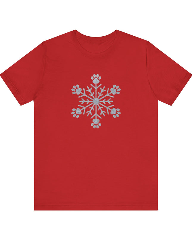 "Snowflake with paws" Unisex Jersey Short Sleeve Tee