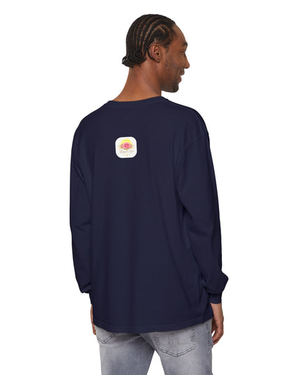 "Happy Valentine's Day" Unisex Garment-dyed Long Sleeve T-Shirt