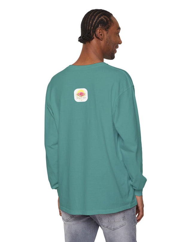 "Happy Valentine's Day" Unisex Garment-dyed Long Sleeve T-Shirt