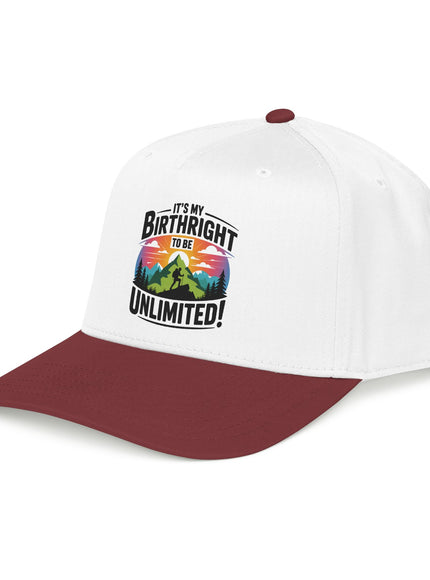 "It's my Birthright to be Unlimited" Mid Profile Baseball Cap