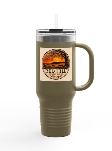 "Red Hill Sunset Farms" Insulated Travel Mug, 40oz