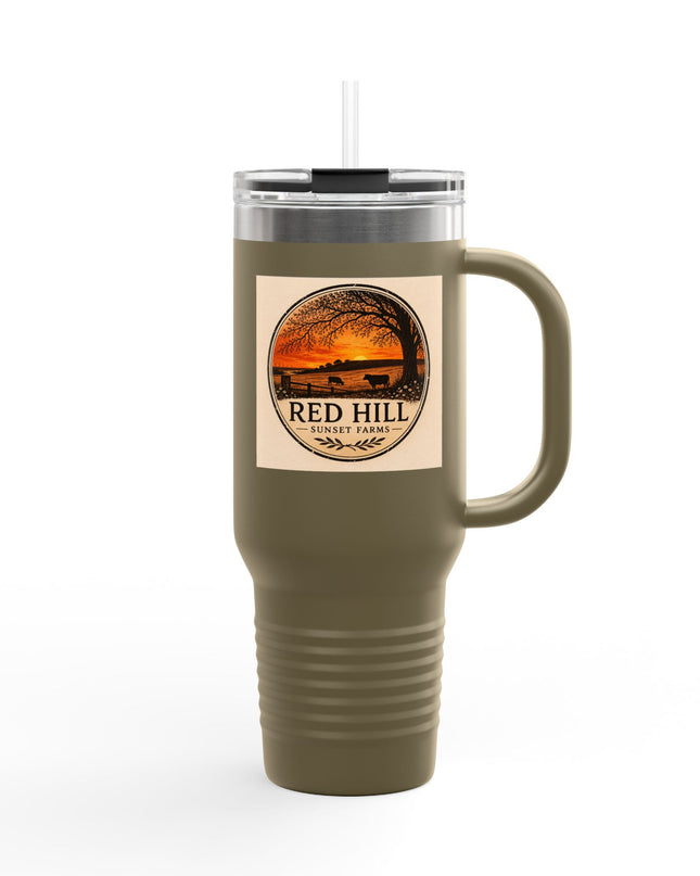 "Red Hill Sunset Farms" Insulated Travel Mug, 40oz