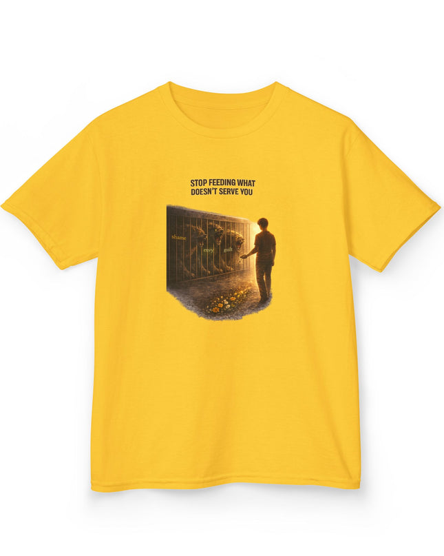 "Stop Feeding What Doesn't Serve You" Kids Heavy Cotton Tee