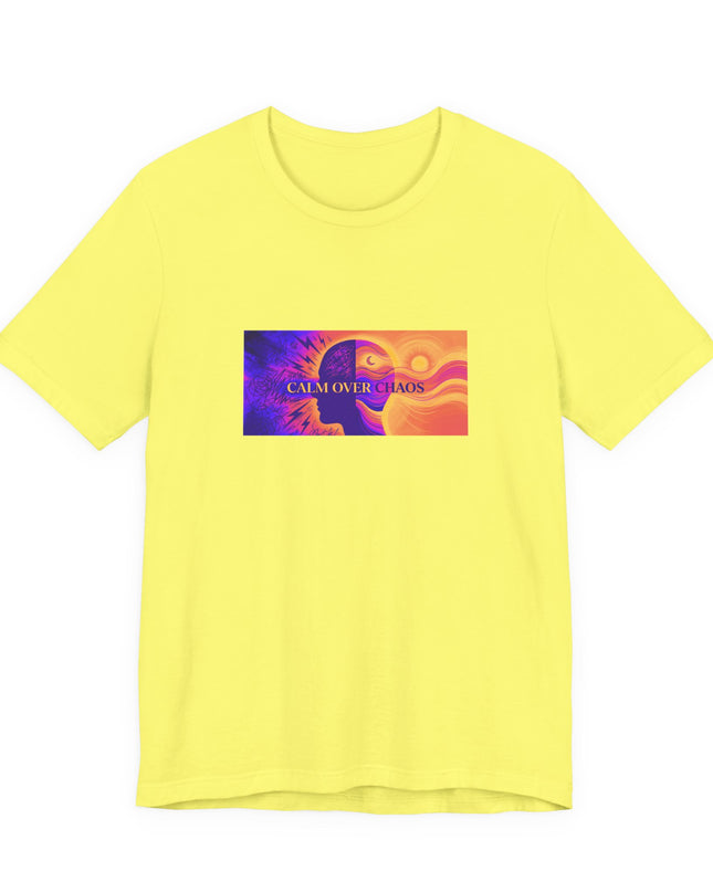 "Calm Over Chaos- Vivid" Unisex Jersey Short Sleeve Tee