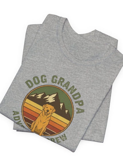 "Dog Grandpa Adventure Crew" Unisex Jersey Short Sleeve Tee