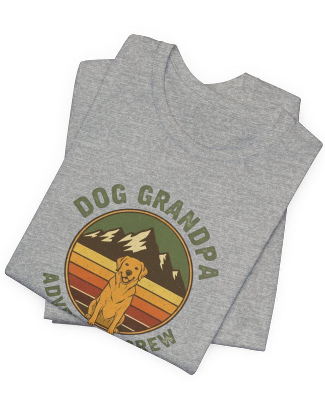 "Dog Grandpa Adventure Crew" Unisex Jersey Short Sleeve Tee