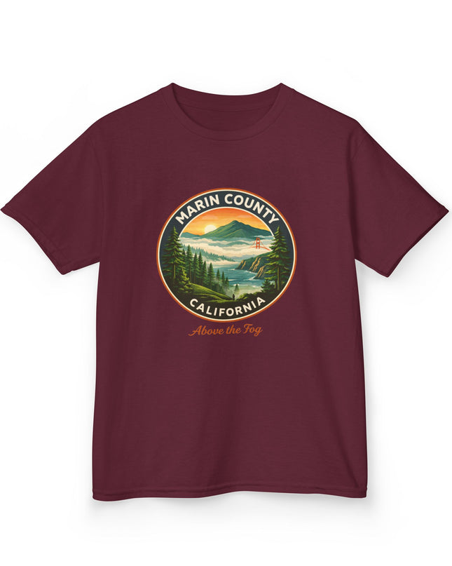 "Marin County, Above the Fog" Kids Heavy Cotton Tee