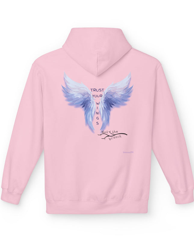 "Trust your Wings, Not the Branch" Unisex Midweight Softstyle Fleece Hoodie