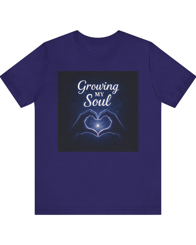 "Growing my soul, blue celestial" Unisex Jersey Short Sleeve Tee