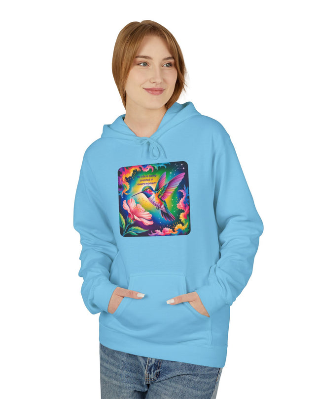 "My Life is Being Created in Every Moment" Unisex Midweight Softstyle Fleece Hoodie