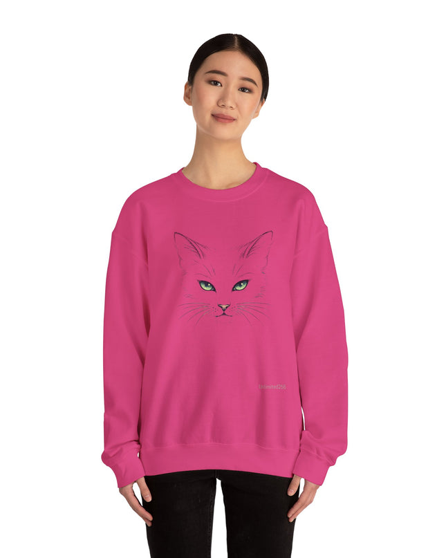 "Cat Face Sketch" Unisex Adult Sweatshirt