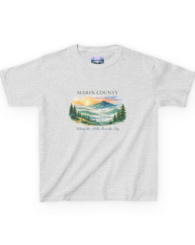 "Marin County, Where the Hills Meet the Sky" Kids Heavy Cotton Tee
