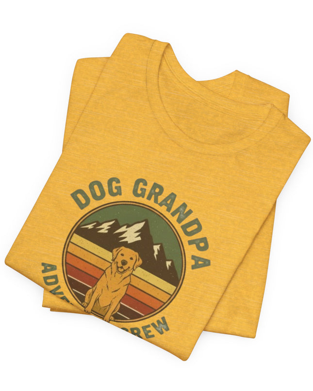 "Dog Grandpa Adventure Crew" Unisex Jersey Short Sleeve Tee