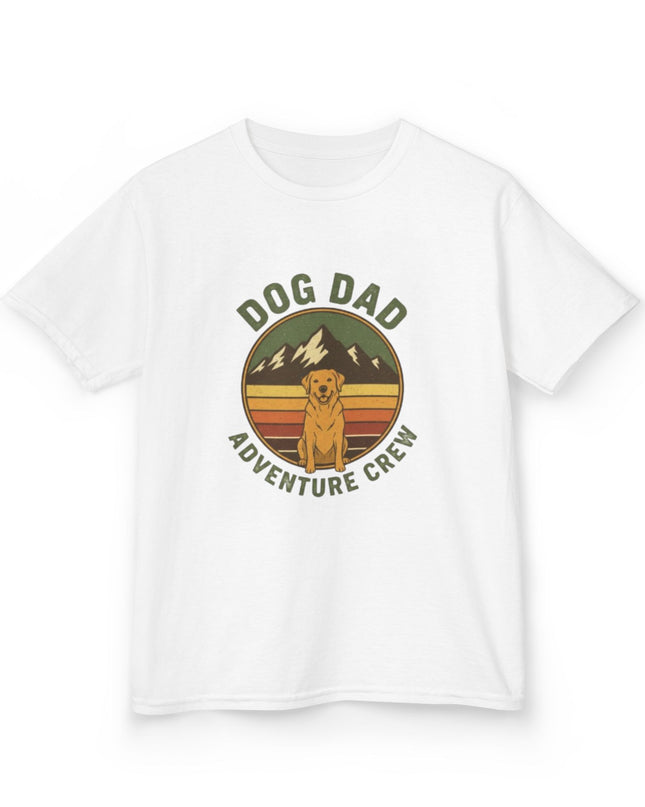 "Dog Dad Adventure Crew" Kids Heavy Cotton Tee