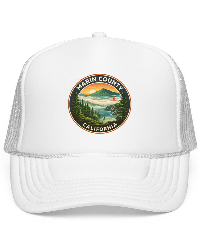 "Marin County, Above the Fog" Foam Trucker Hat