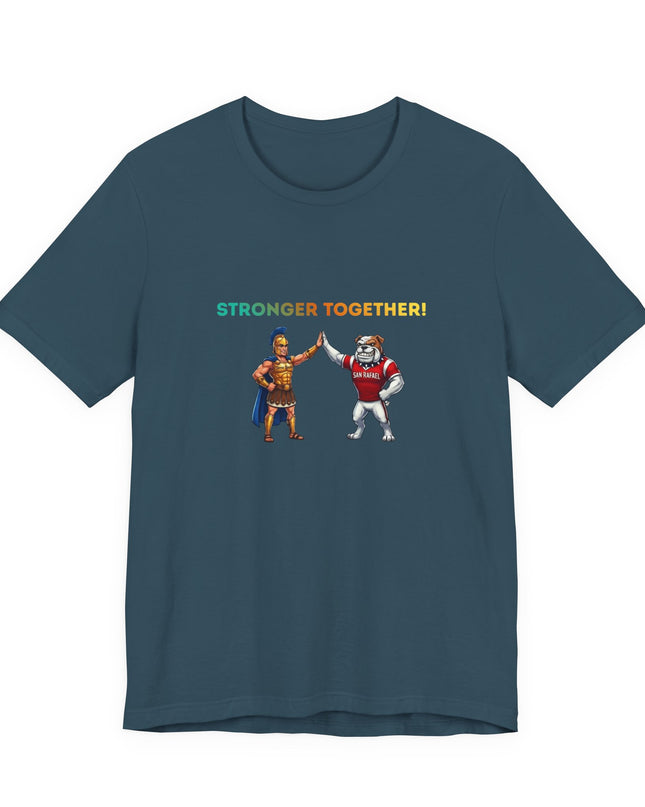 "Stronger Together SR and TL Mascots" Unisex Jersey Short Sleeve Tee