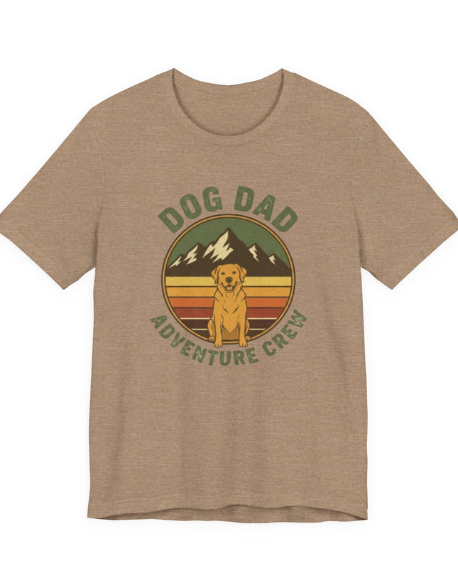 "Dog Dad Adventure Crew" Unisex Jersey Short Sleeve Tee