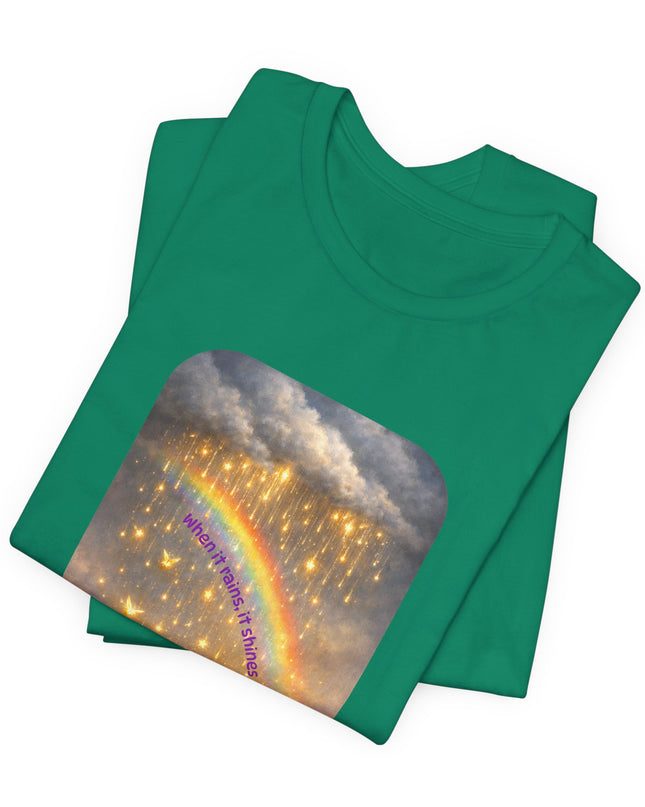 "When It Rains, It Shines" Unisex Jersey Short Sleeve Tee
