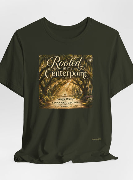 "Rooted in my Centerpoint" Unisex Jersey Short Sleeve Tee