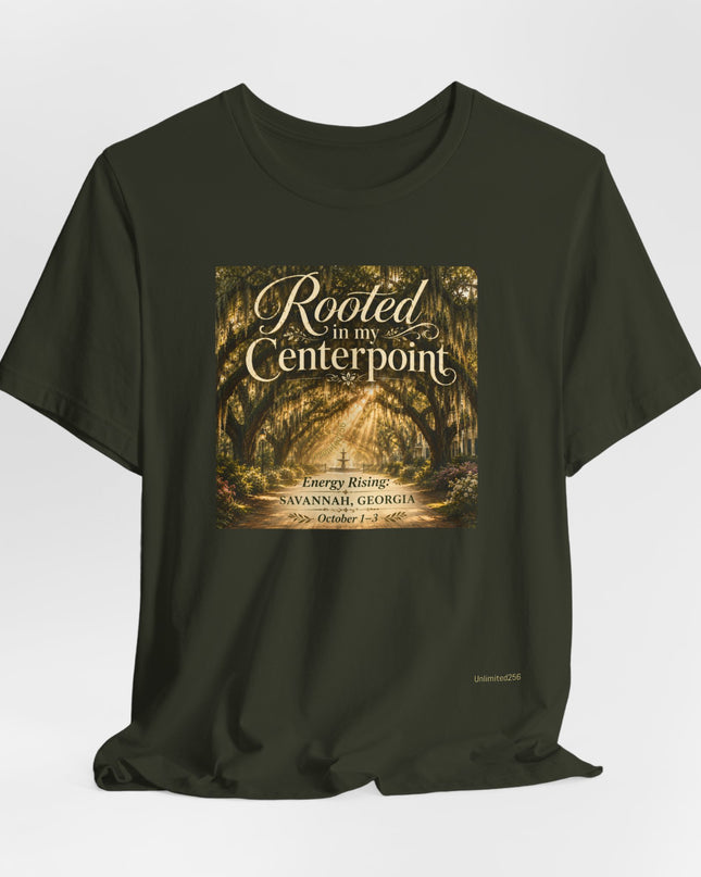 "Rooted in my Centerpoint" Unisex Jersey Short Sleeve Tee